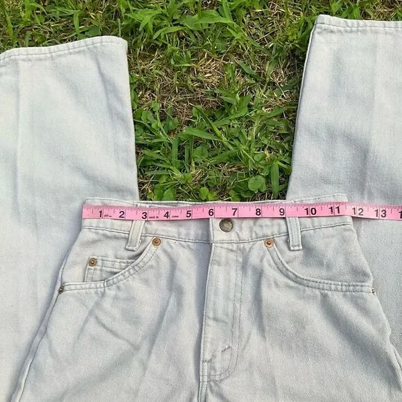Authentic VTG 80s Gray Levis Orange Tab High Waist Jeans Size 14 Juniors/Youth - Picture 9 of 12